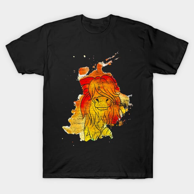 Cool Highland Cow T-Shirt by ShirtsShirtsndmoreShirts